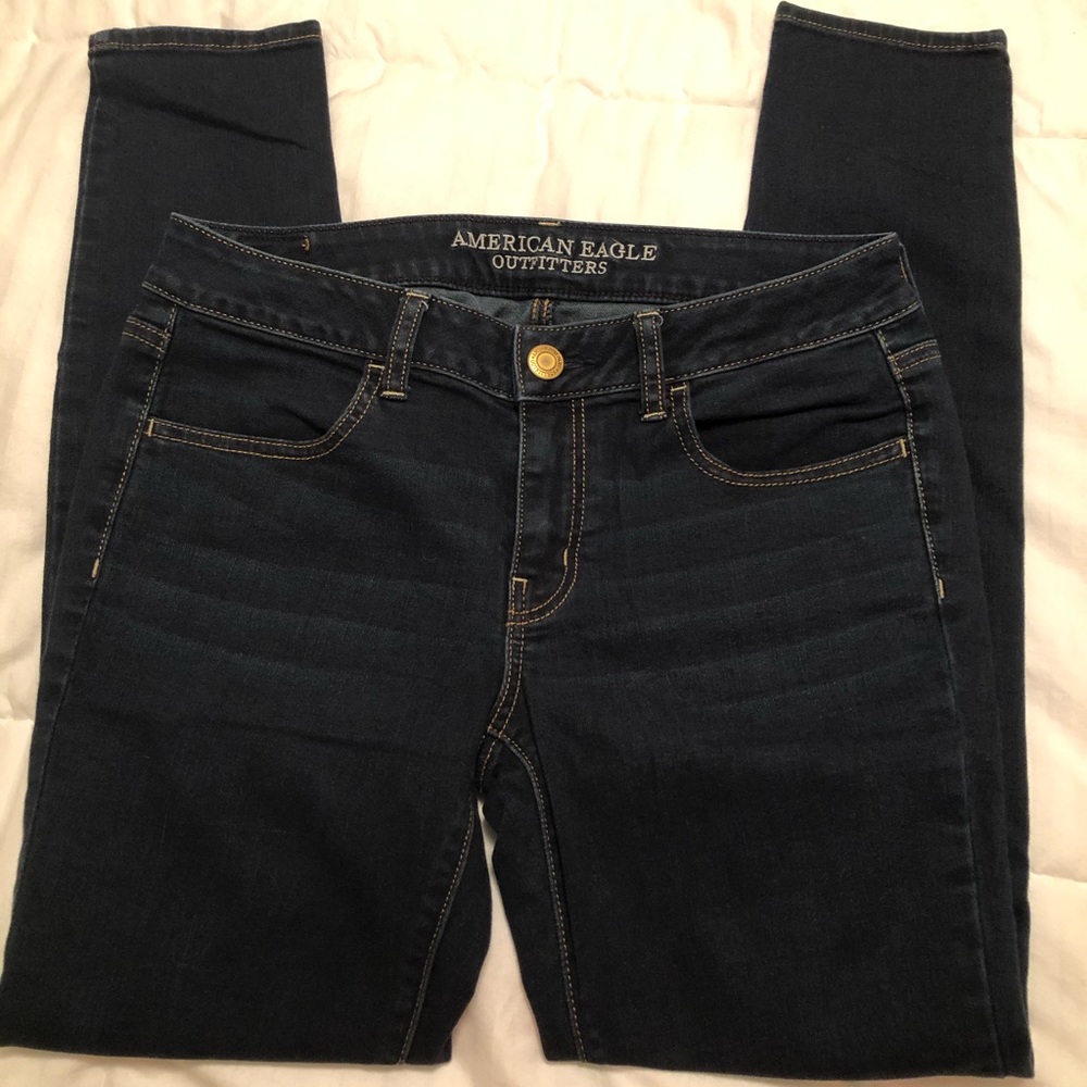 American Eagle Dark Wash Jegging (Size 8)